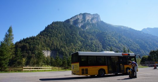 Ochsenboden, der Ausgangspunkt, ab hier geht's zu Fuss weiter.