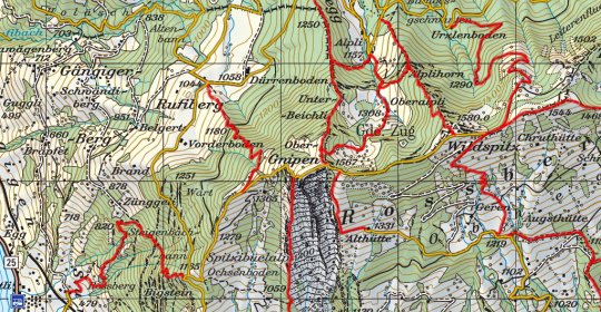 Das Rossbergmassiv und der Gnipen.